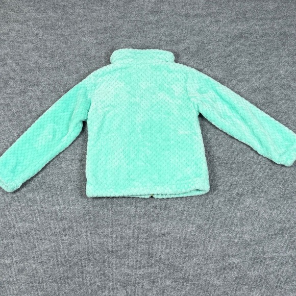 Kids Columbia XS Fuzzy Fleece Zip Up Jacket Mint Green Cozy Youth Size Outdoor - Picture 10 of 13